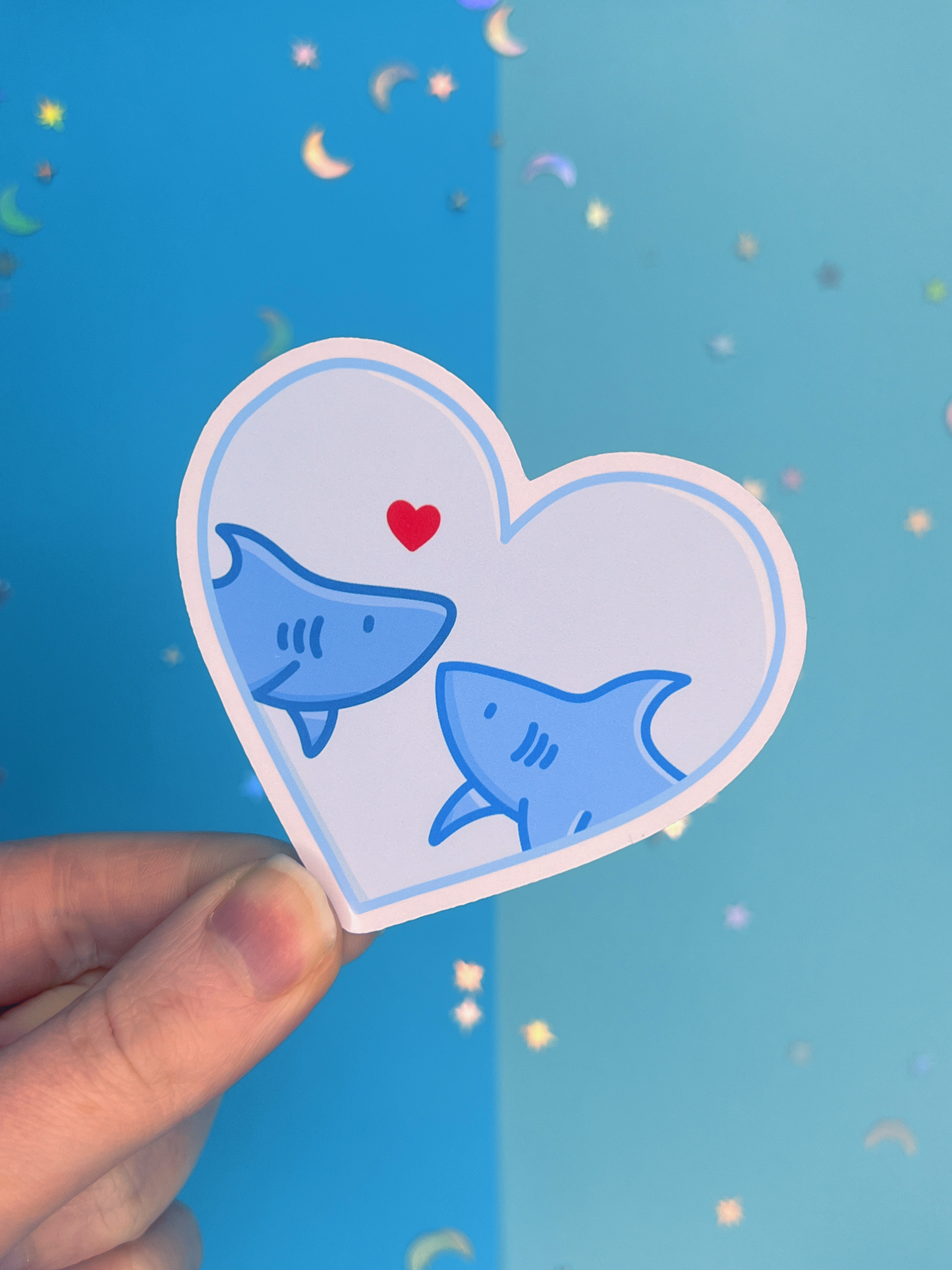 Sharks in Love Single Sticker