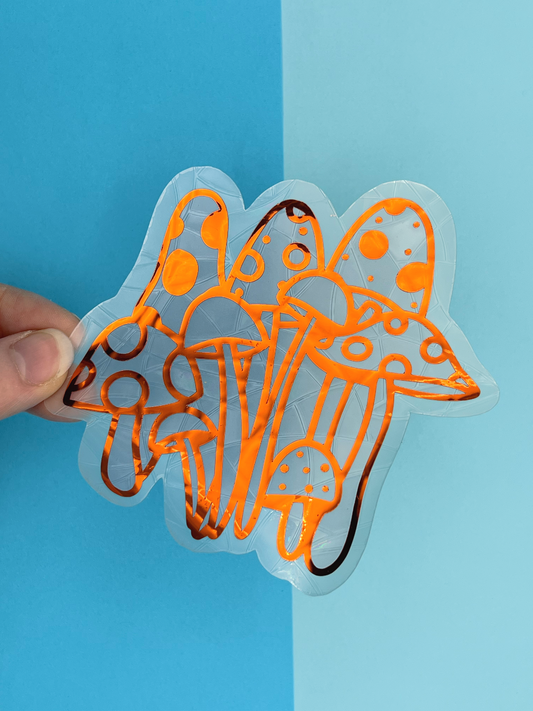 Mushroom Cluster Suncatcher