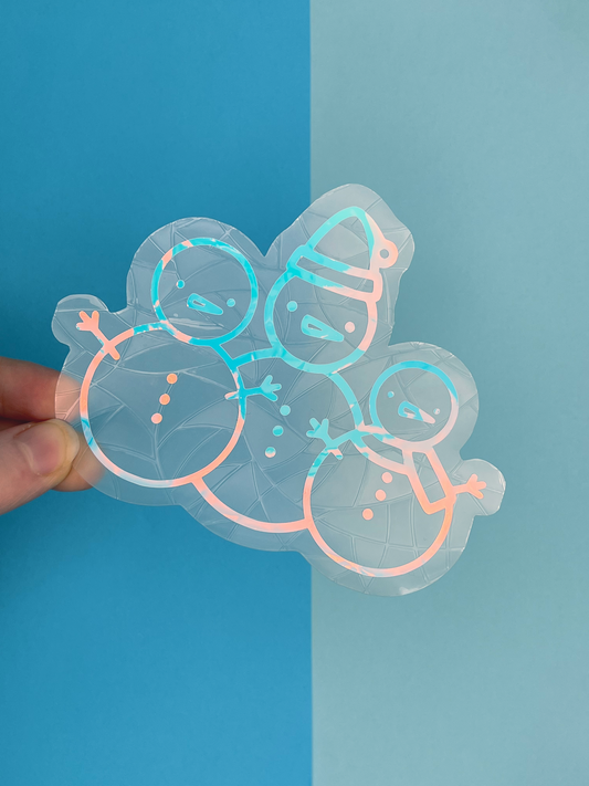 Snowmen Squad Suncatcher