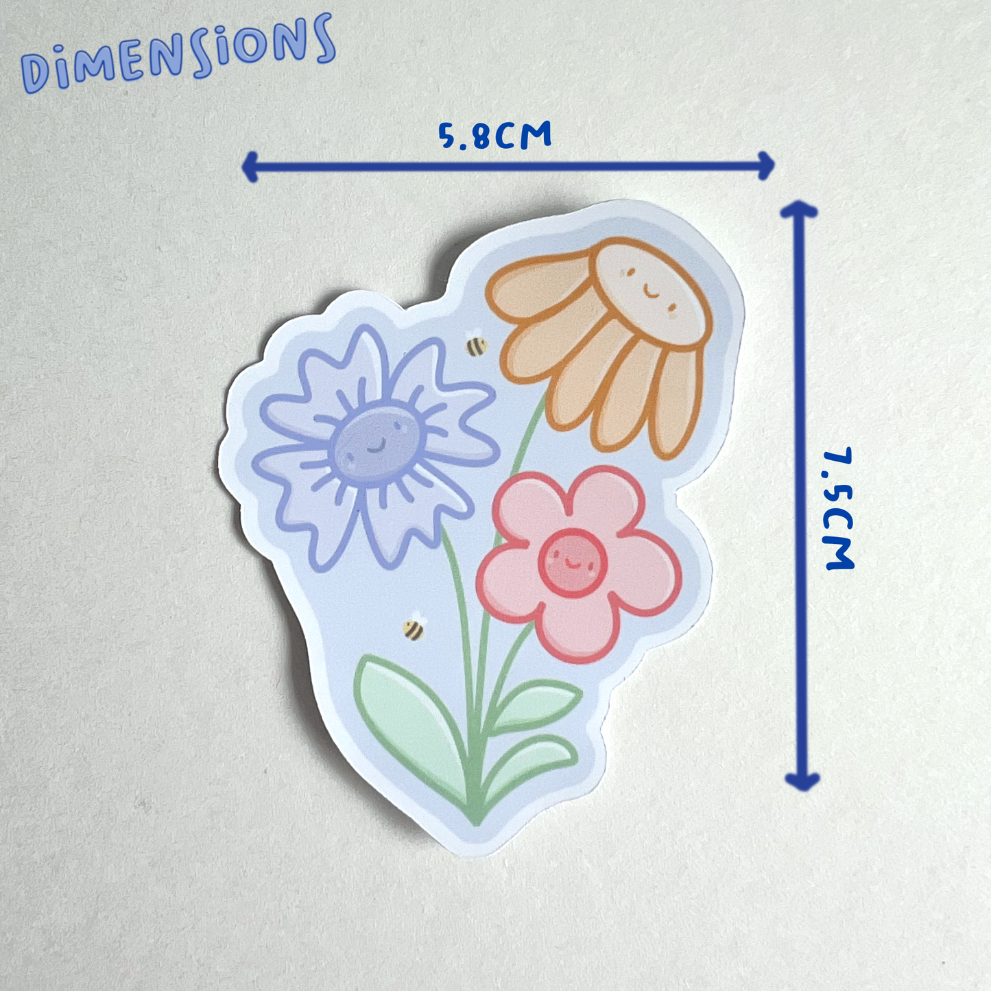 Happy Flower Single Sticker