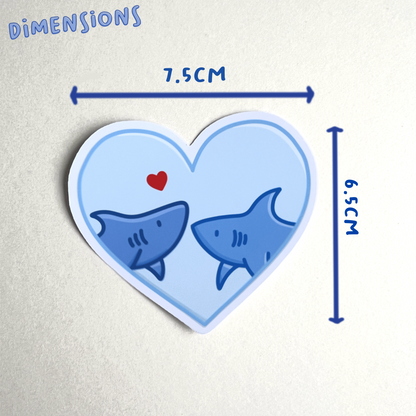 Sharks in Love Single Sticker