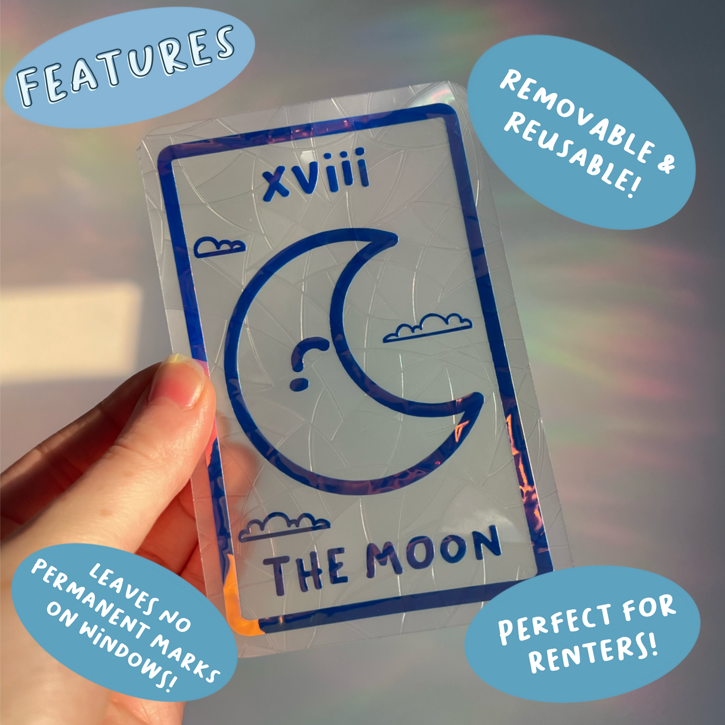 The Moon Tarot Card Suncatcher