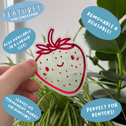 Mini Strawberry Suncatcher
